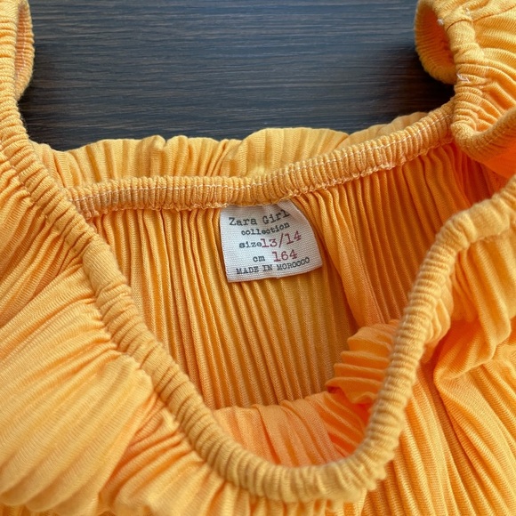 Zara girls orange dress - Picture 3 of 4